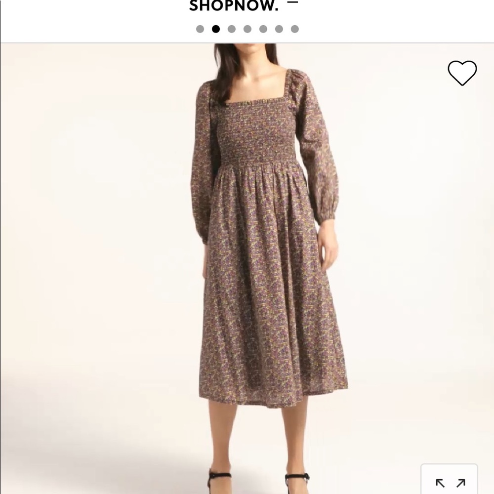 J. Crew Organic cotton smocked daydream dress in Liberty® Busy Izzy Size Small